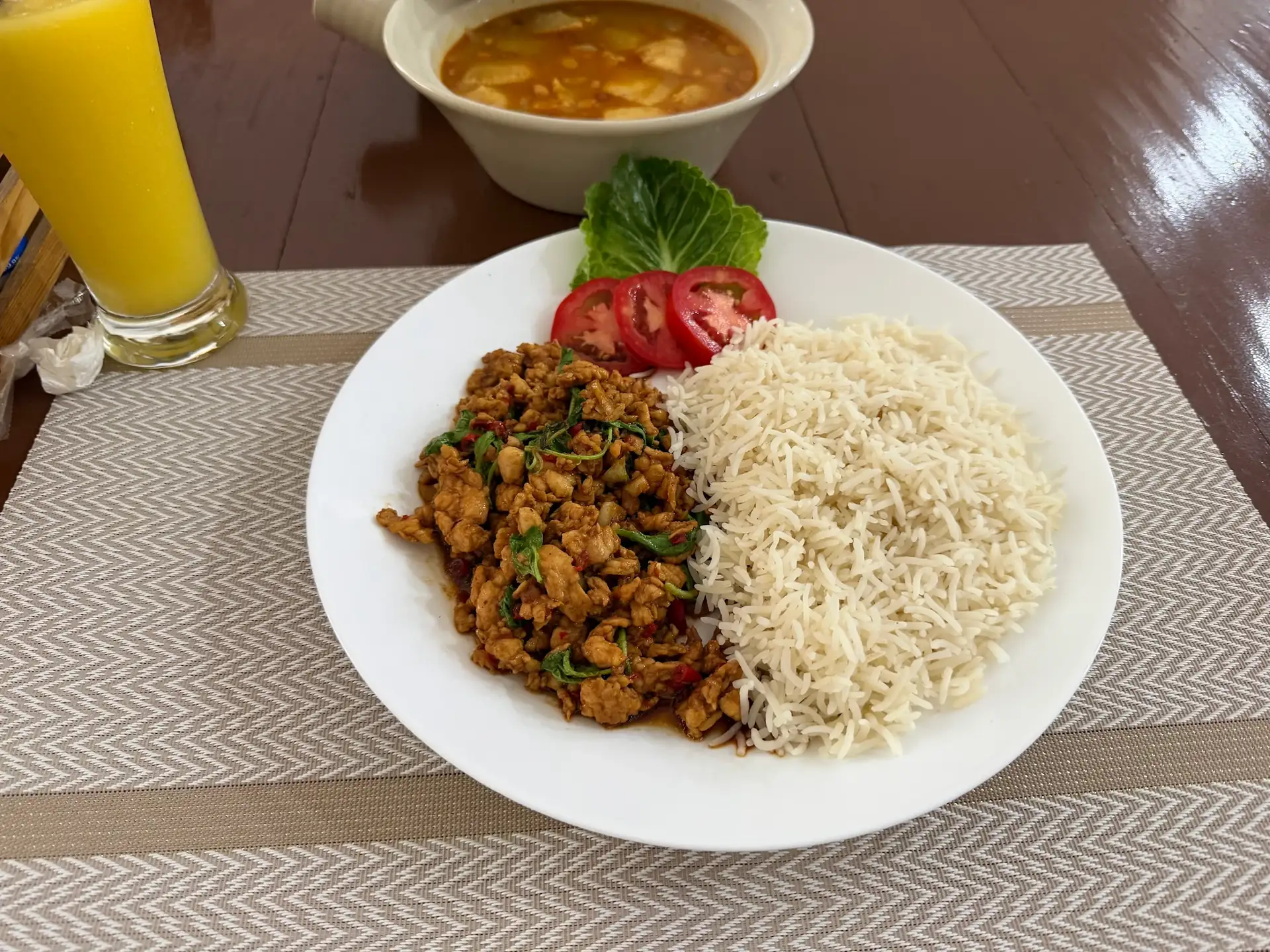 Thai Pad Krapow at Jerusalem Restaurant Patong